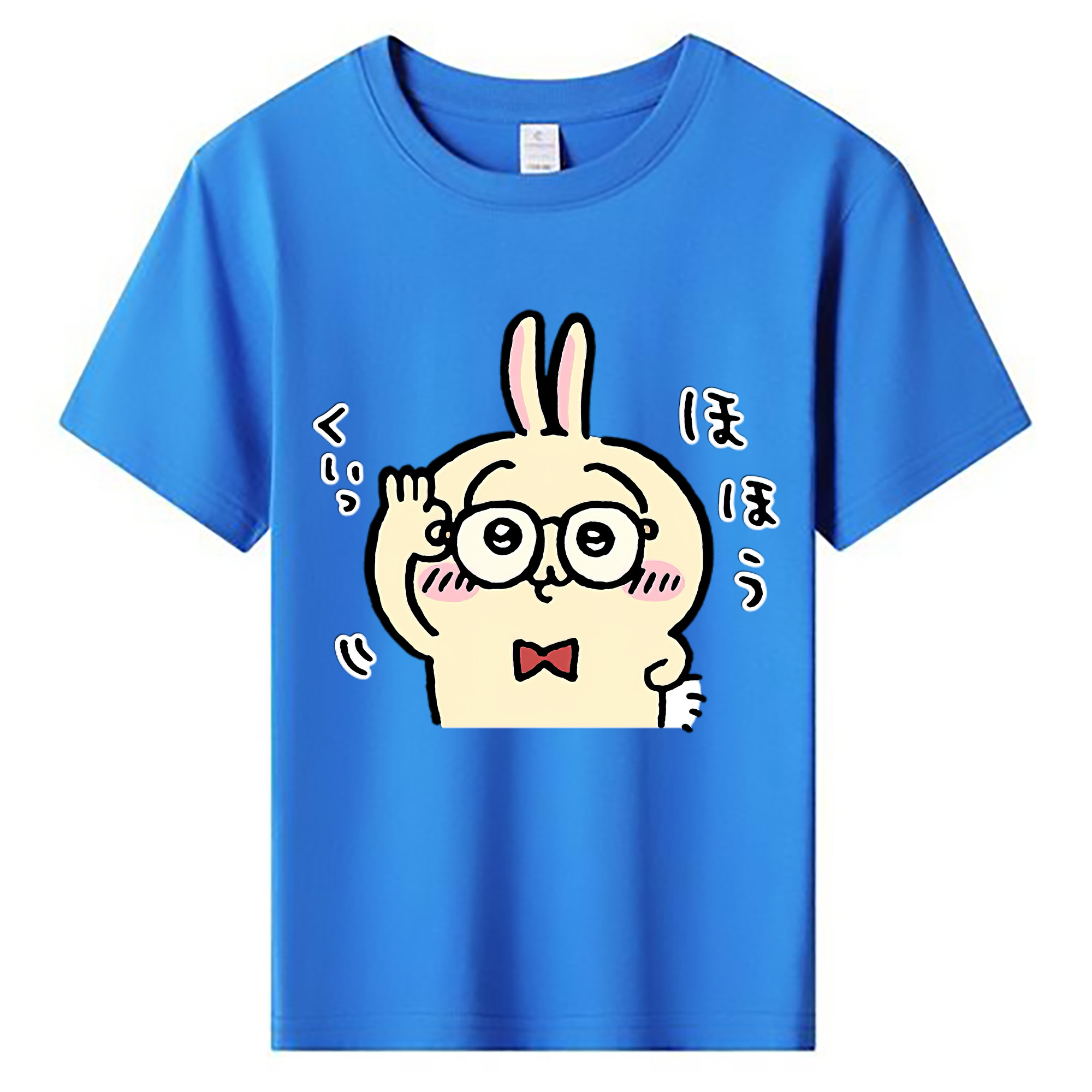 （画像用） ちいかわ うさぎ Chii-kawa usagi 綿100％キッズTシャツ（フロントプリント）